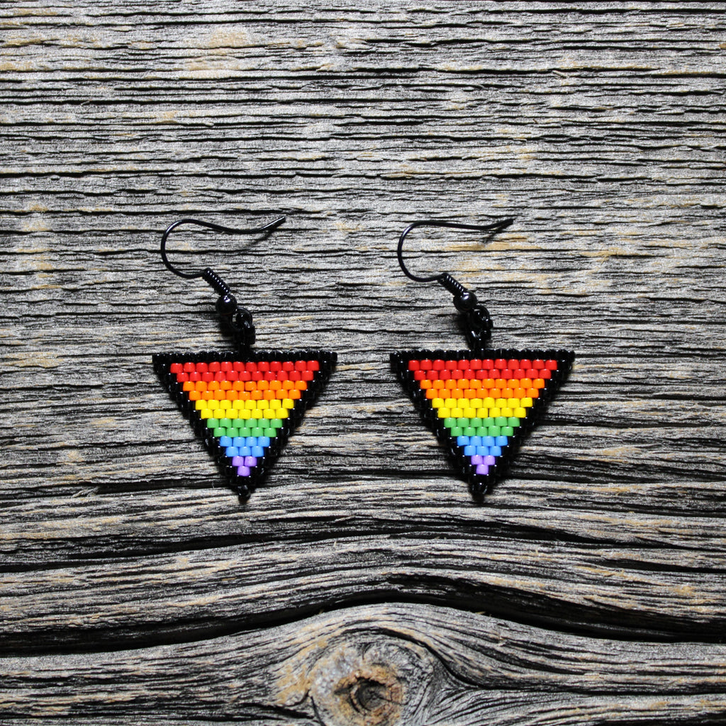 Pansexual Pride Earrings | Indigenous Beadwork | LGBTQ2S+ retailer Pride Collection